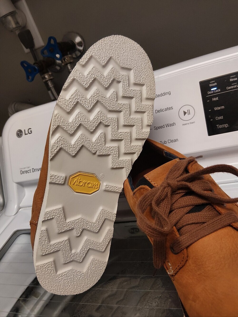 Men's Farwest Tan Nubuck Lace-Up Shoes - Picture 8 of 9
